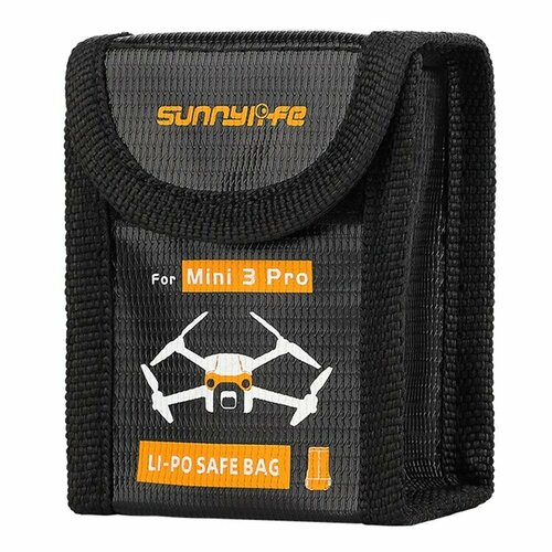 Огнеупорный чехол для аккумулятора DJI Mini 3 / Mini 3 Pro (SunnyLife) (для 1-го аккумулятора) огнеупорный чехол для аккумуляторов dji avata sunnylife версия для 3 х аккумуляторов