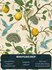 Мебельная ткань с рисунком Лимоны, микровелюр Floristic 210. Отре...