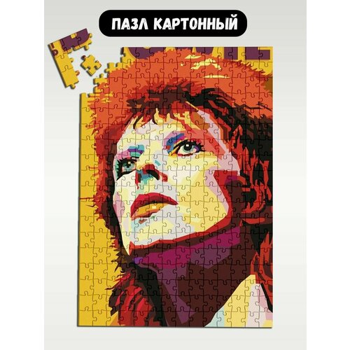 Пазл картонный 39,5х28 см, размер А3, 300 деталей, модель Музыка Dawid Bowie Дэвид Боуи - 1601 пазл картонный 39 5х28 см размер а3 200 деталей модель музыка dawid bowie дэвид боуи 1604