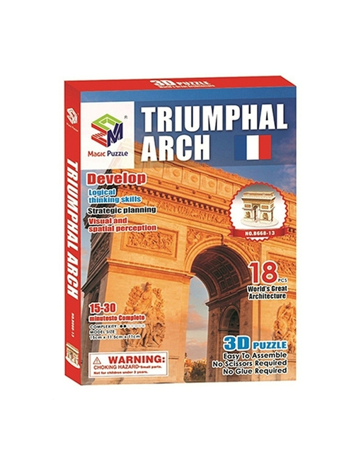 Пазл 3D, Триумфальная Арка в Париже, 18 деталей B668-13