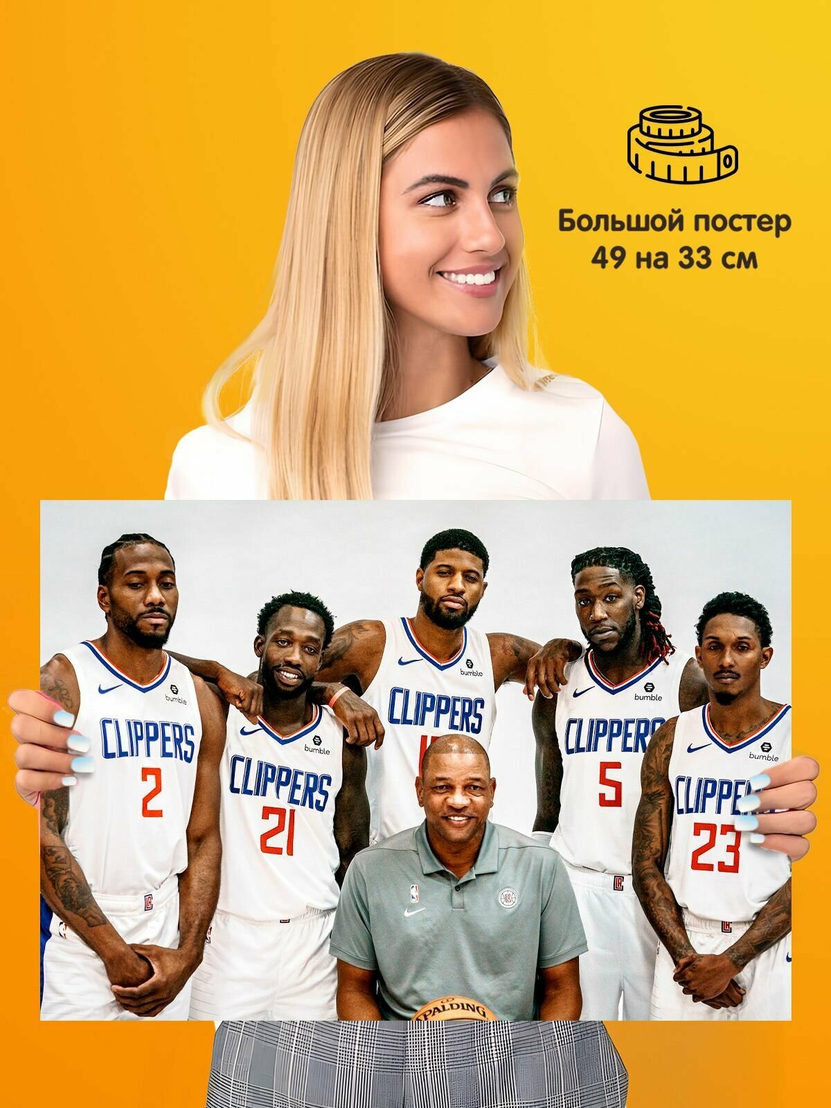 Плакат LA Clippers NBA Баскетбол