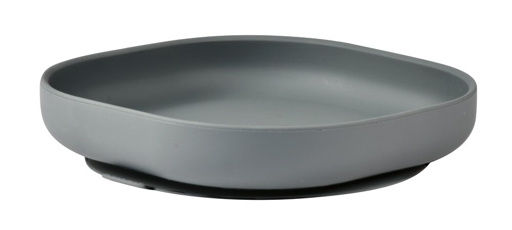 Тарелка Beaba из силикона / ASSIETTE SILICONE MINERAL GREY 913550