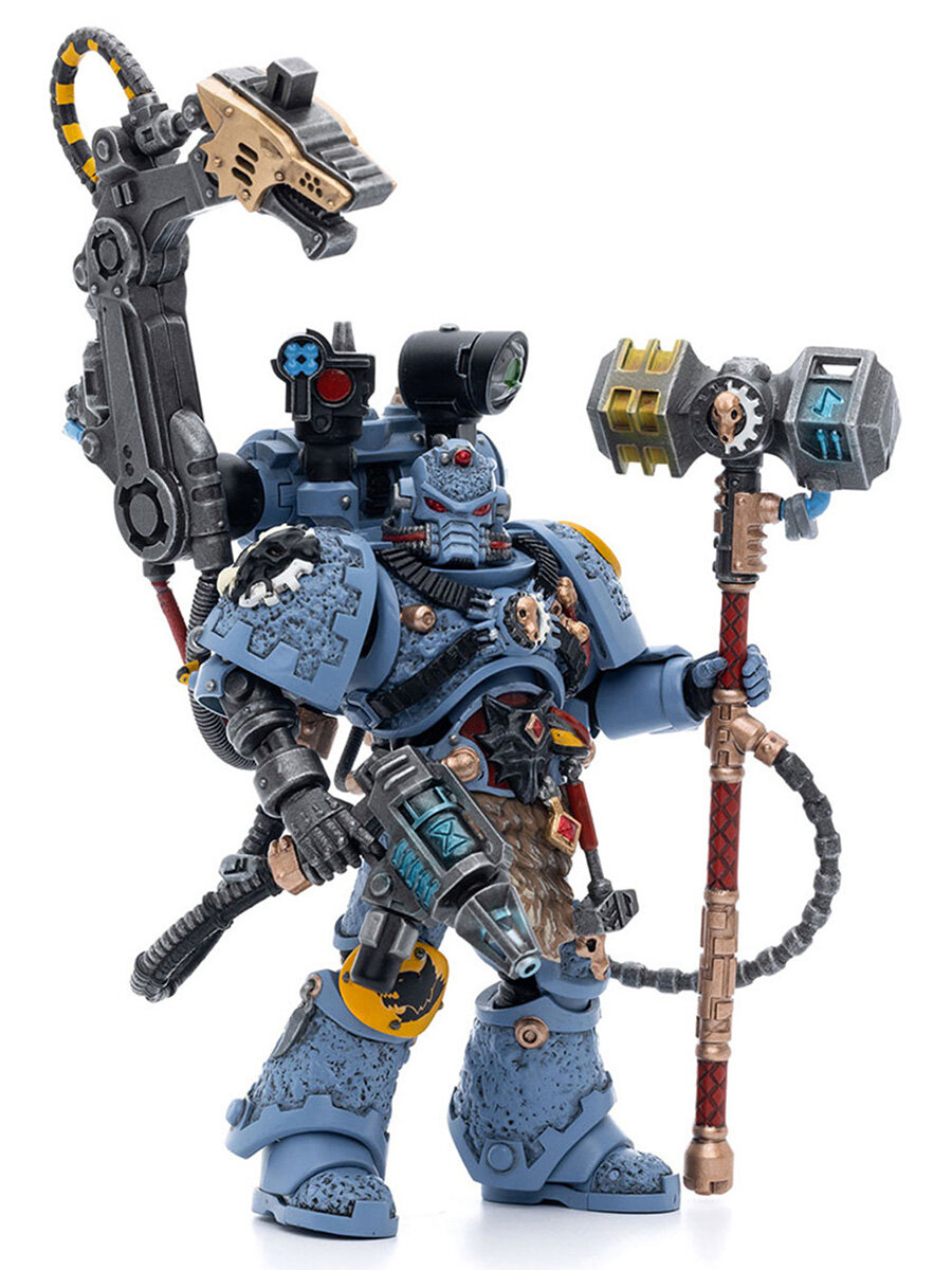 Фигурка JOYTOY Warhammer 40K Space Wolves Iron Priest Jorin Fellhammer 1:18