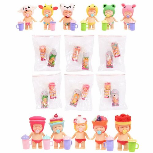 Игровой набор Junfa пупсы-куколки в индивидуальной капсуле №1 Нпупсы1 набор косметики для девочки кошечка и куколка в наборе 1шт