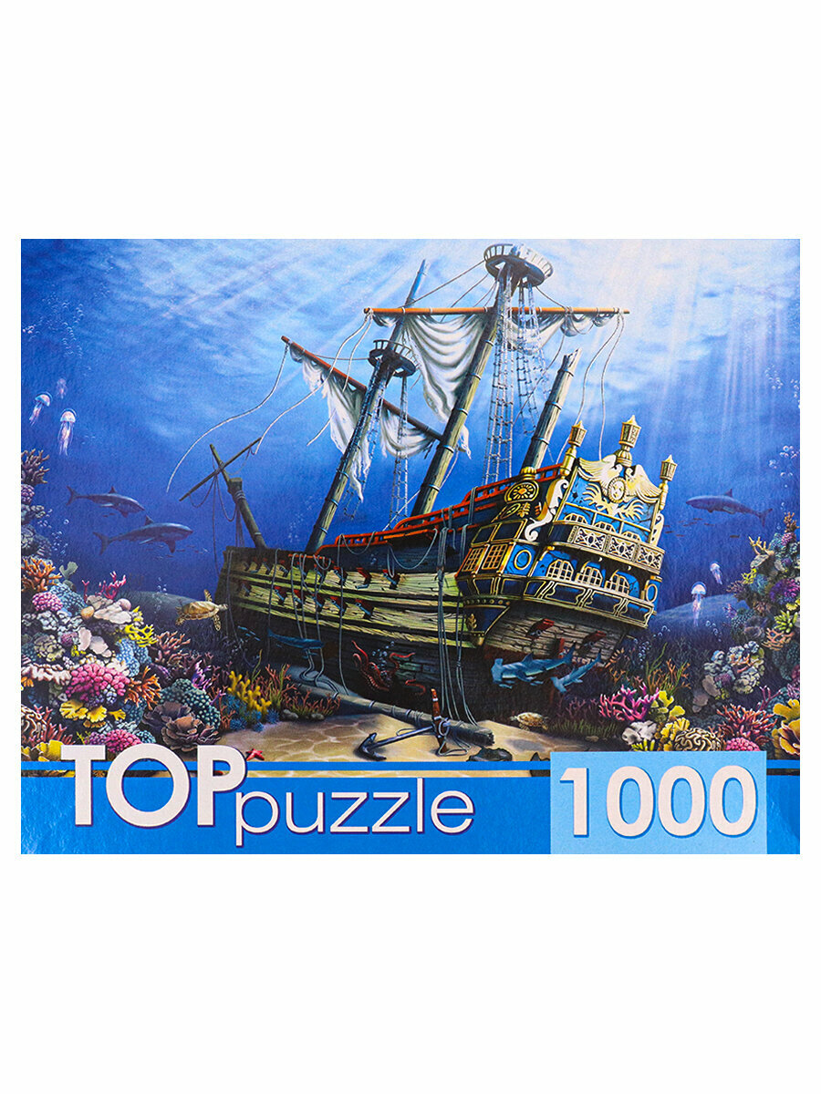 TOPpuzzle. Пазлы 1000 элементов. ХТП1000-4151 Старинный затонувший корабль