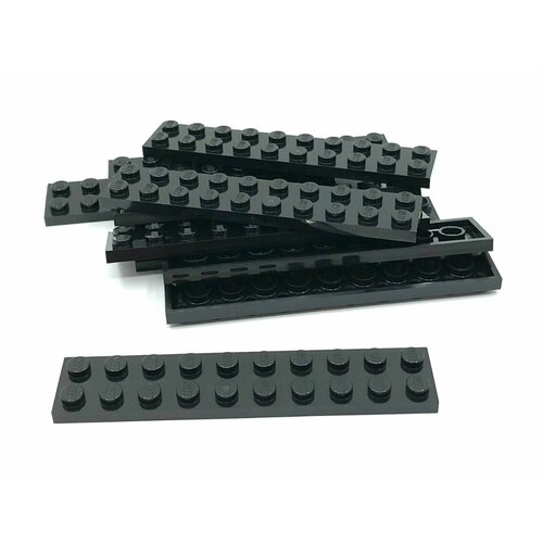 Деталь LEGO 383226 Плитка 2х10 (черная) 50 шт. деталь lego 302126 плитка 2x3 черная 50 шт
