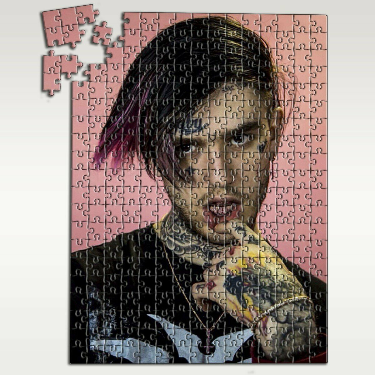 Пазл картонный А3: модель lil peep - 6 П