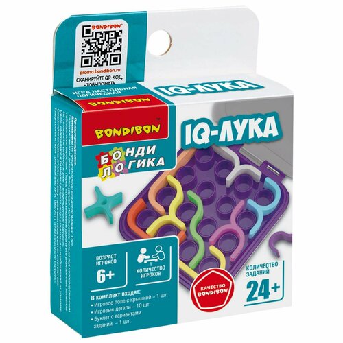 Игра настольная логическая БондиЛогика Bondibon iq-лука. настольная игра iq энигма бондилогика