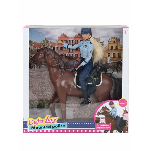Кукла DEFA Lucy Прогулка с лошадкой 29 см, кукла с лошадкой 667 29 в пакете