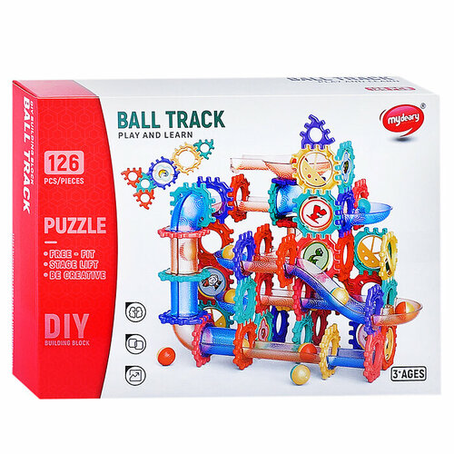 конструктор oubaoloon ball track 186 деталей от 3 лет gy555 68 Конструктор GY555-67 Ball Track 126 дет