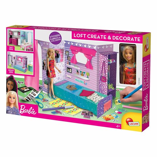 Набор Lisciani Barbie Комната студия с куклой 92000/R103737 барби книга с постерами и набором красок