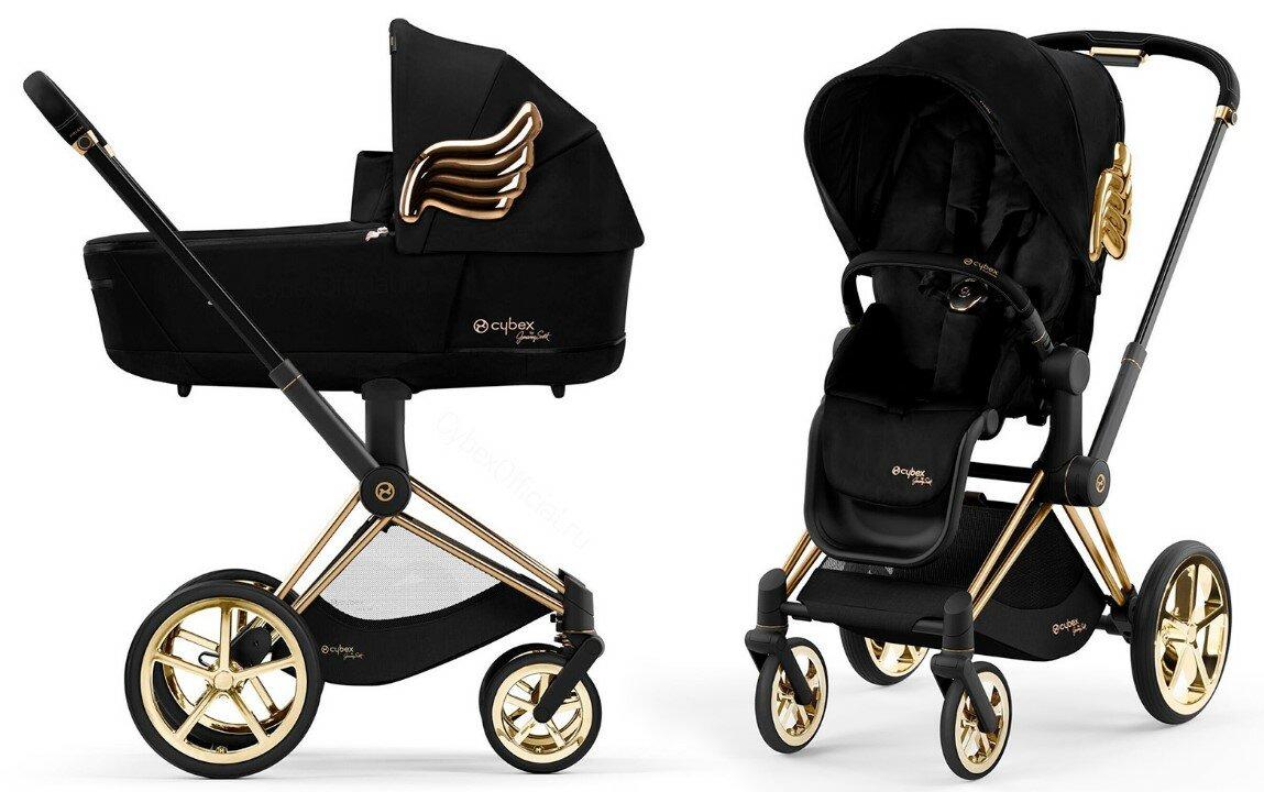 Коляска 2 в 1 Cybex PRIAM IV FE Jeremy Scott Wings