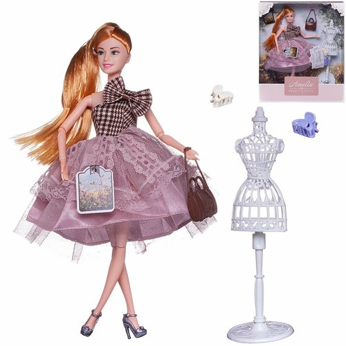 Кукла Amelia. Летний вечер с аксессуарами, 30см - Abtoys [PT-01634] кукла abtoys baby boutique 40 см pt 00957