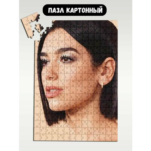 Пазл картонный 39,5х28 см, размер А3, 300 деталей, модель музыка Dua Lipa - 1608 пазл картонный 29x20 см размер а4 120 деталей модель музыка dua lipa 1610