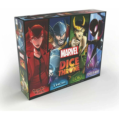 Настольная игра Dice Throne (Трон кубов). Сезон Marvel. 4-Hero Box - на английском языке