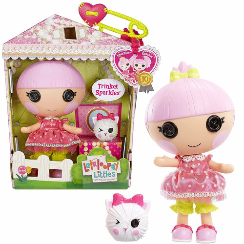 Кукла Lalaloopsy Лалапупси 18 см Sweetie Candy с котенком кукла lalaloopsy лалапупси 33 см flutters с бабочкой