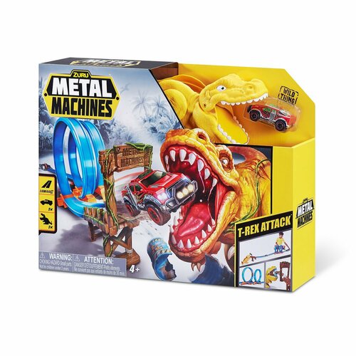 Набор Zuru Metal Machines Трек T-Rex 6702 трек metal machines t rex динозавр 6702