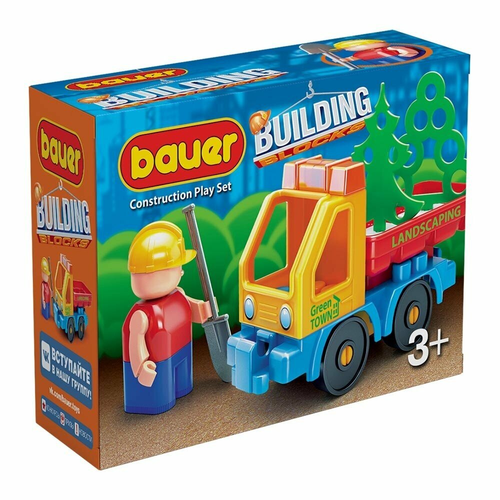 фото Кроха Bauer Кроха Конструктор Стройка набор с грузовиком 656 с 3 лет