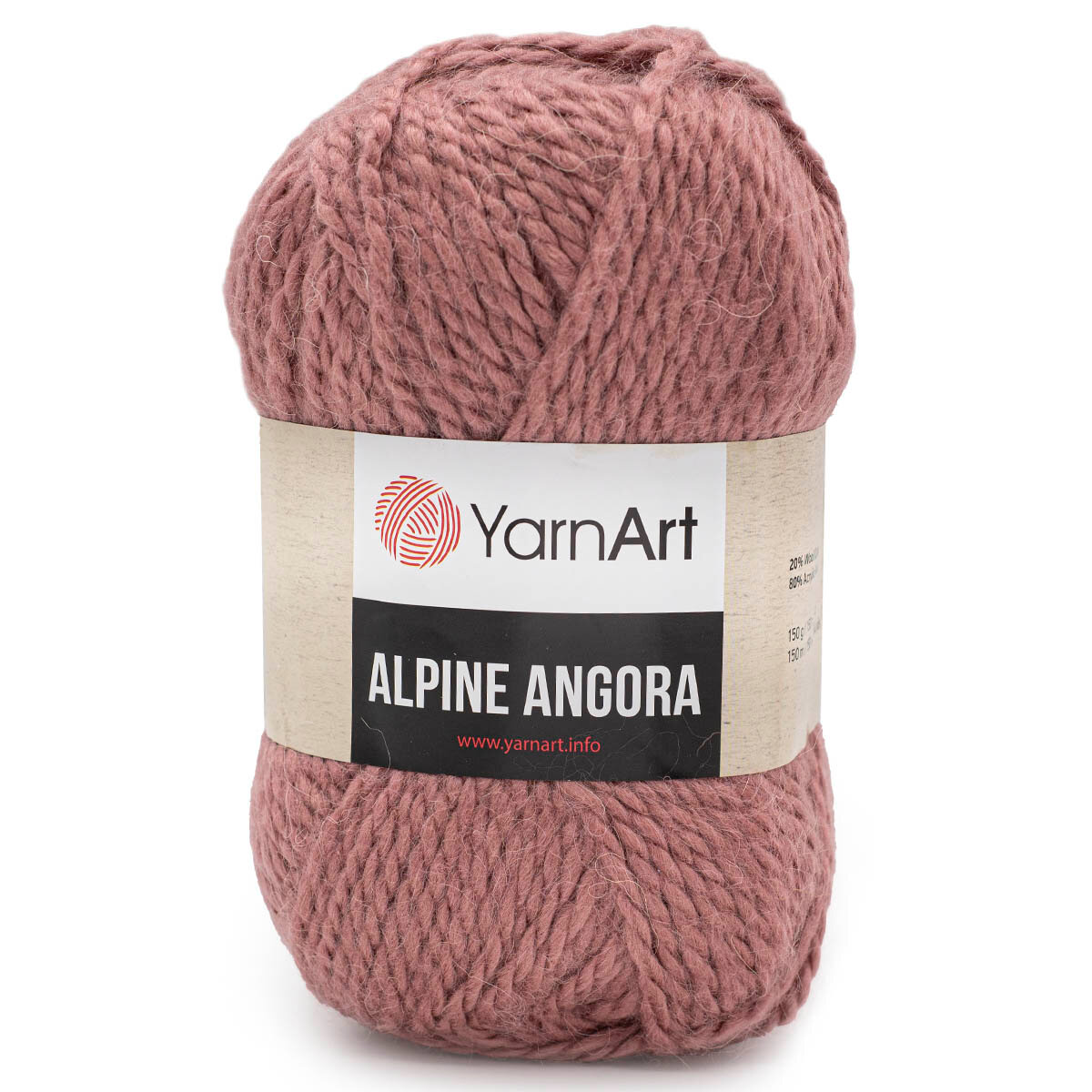 Пряжа 3 шт YarnArt Alpine Angora пыльная роза (342)