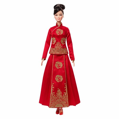 кукла barbie new long hair fantasy doll blone hrr00 Кукла Barbie Lunar New Year Doll Designed by Guo Pei (Барби Лунный Новый Год от Го Пэй)