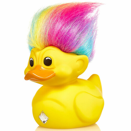 Фигурка Numskull Good Luck Trolls - TUBBZ Cosplaying Duck Collectable - Rainbow Troll (Yellow with Rainbow Hair) (First Edition)