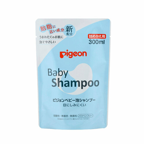 фото Шампунь-пенка для младенцев с рождения pigeon baby shampoo 300 мл