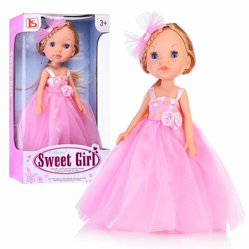 Кукла Oubaoloon Варвара, в розовом нарядном платье, в коробке (LS900-14)
