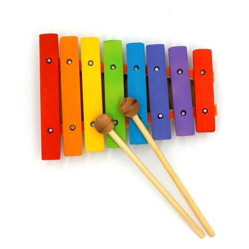 Ксилофон музыка Детский MD-KSC-8P 8 нот цветной Россия md ksc 8p ксилофон 8 нот с резонатором цветной музыка детям