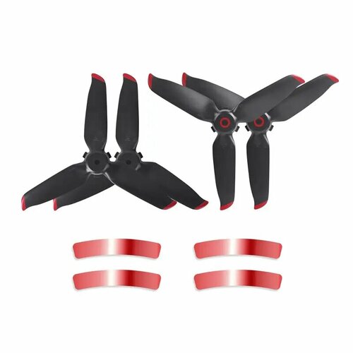 Пропеллеры 5328S-2 for DJI FPV, 2 пары multicolor drone 5328s propellers for dji fpv combo drone quiet flight spare part for dji fpv propellers accessories