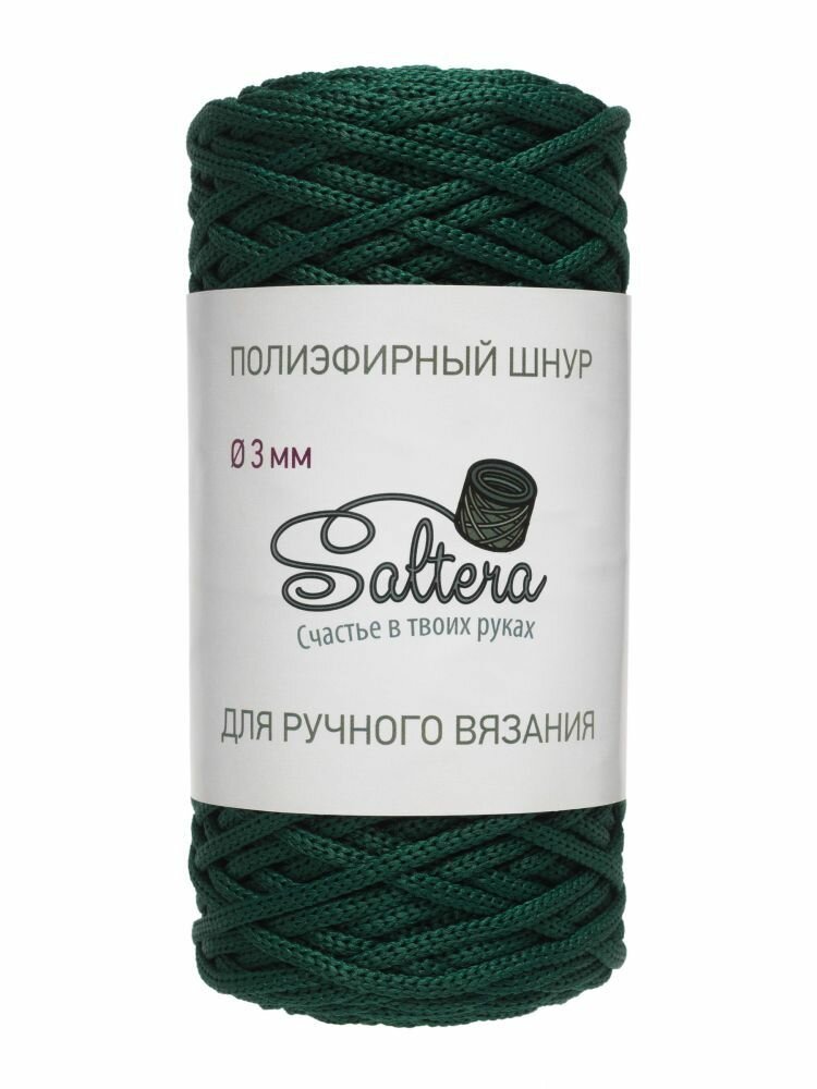 Пряжа SALTERA Шнур полиэфирный, ель - 119, 100% полиэфир, 1 моток, 200 г, 100 м.