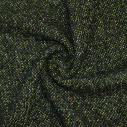 Пальтовая ткань черно-зеленая пальтовая ткань зеленая двусторонняя
