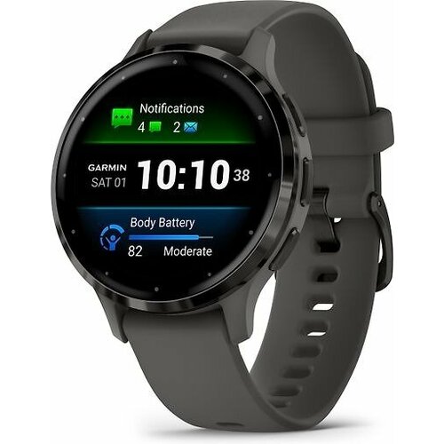 умные часы garmin venu 3s золотой розовый 010 02785 03 Умные часы Garmin Venu 3S черный/темно-серый (010-02785-00)