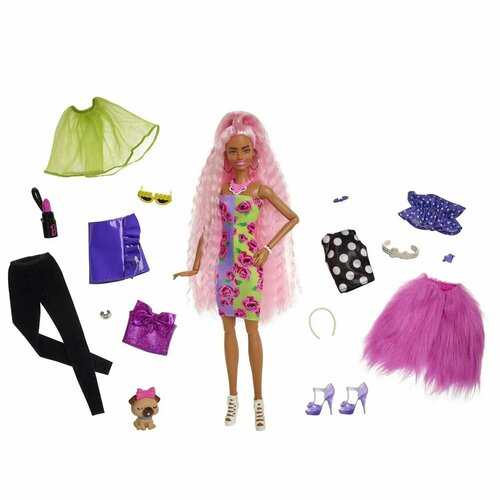 Кукла Barbie Экстра со светло-розовыми волосами HGR60 кукла barbie экстра делюкс с аксессуарами hgr60