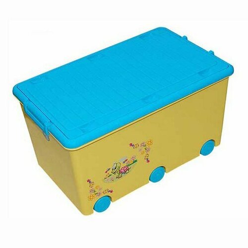 Ящик для игрушек Тега Zolwik (Веселая черепашка) голубой