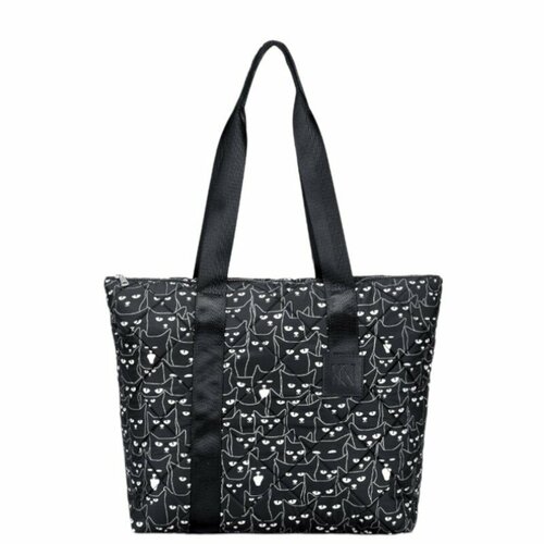 Сумка Katy Nikolaeva, текстиль, черный