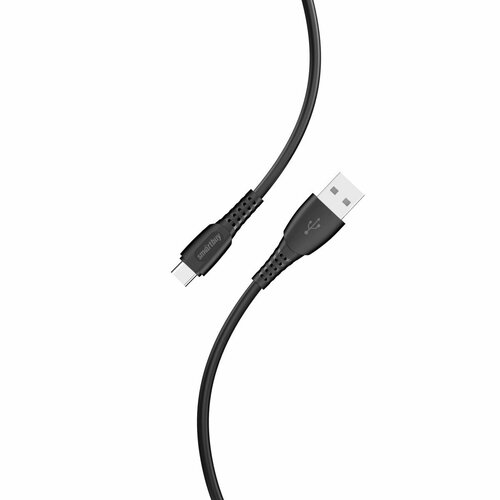 Кабель USB 2.0-Type C, S40, длина 1 м, черный, макс. сила тока 3А () Smartbuy