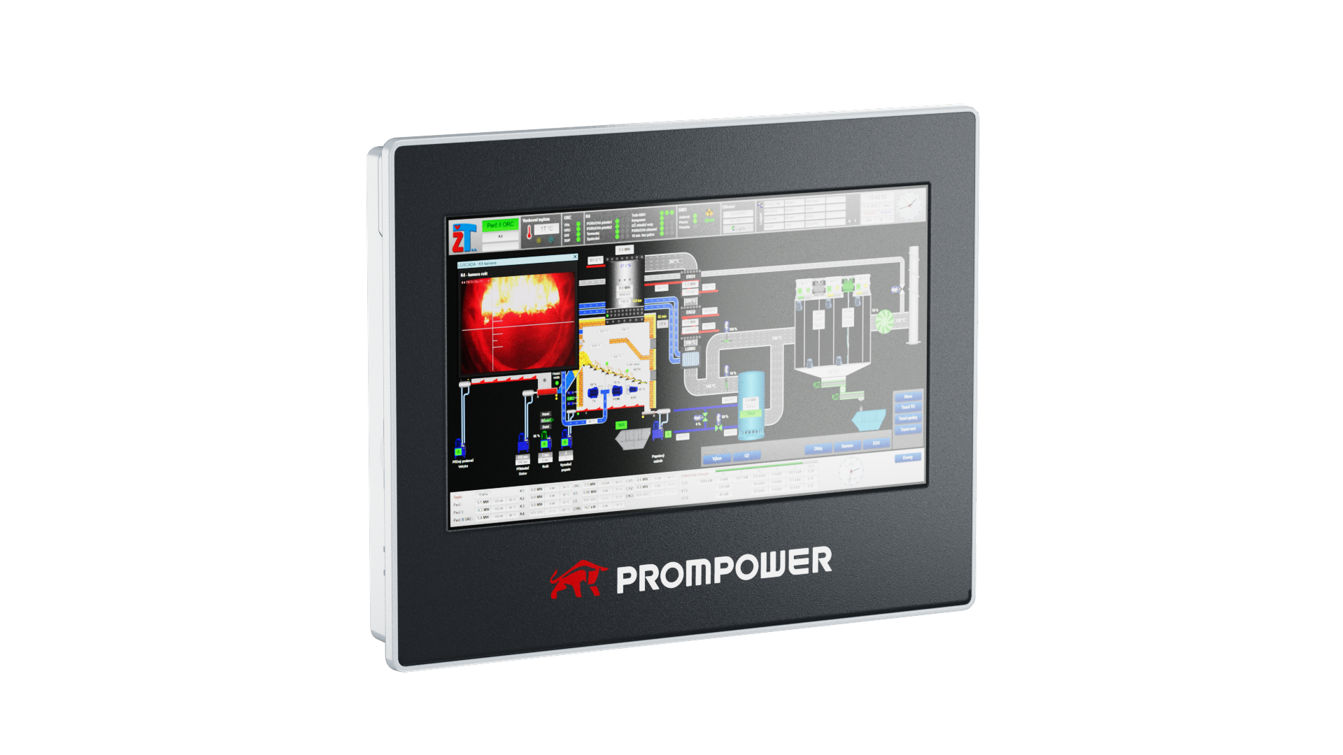 Панель оператора PROMPOWER PH1. Диагональ 102. Экран TFT разрешение 1024*600. Встроенный Ethernet. Ethernet/RS232 RS422/RS485.