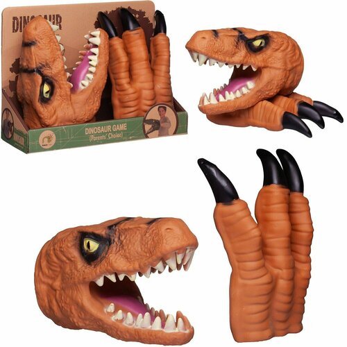 Игровой набор Junfa Игрушка на руку Голова и когти динозавра оранжевые игровой набор junfa игрушка на руку голова и когти динозавра