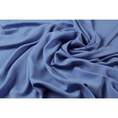 Ткань шелковое кади голубого цвета