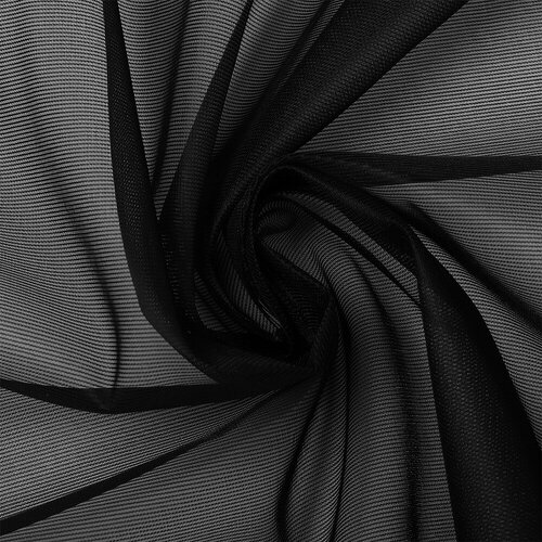 Сетка корсетная KRUZHEVO арт. Т1112 45г/м ш.150см, цв. черный, уп.100м