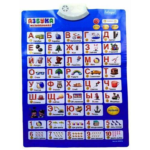 обучающая игра говорящая азбука алфавит Азбука музыкальная, говорящий интерактивный электронный плакат на батарейках