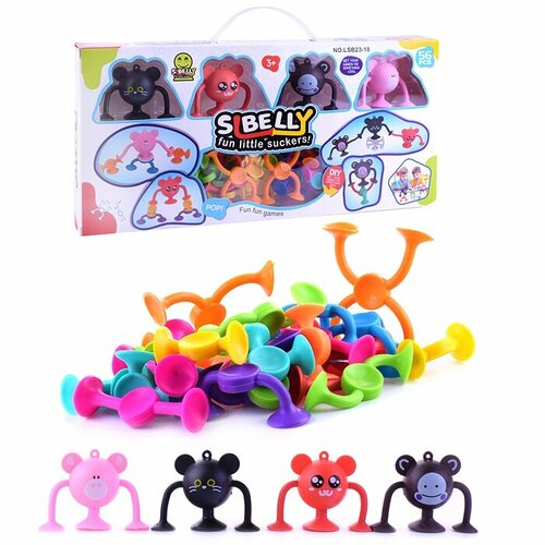 Конструктор Oubaoloon Slbelly Pops 56 деталей, для детей с 3 лет, в коробке (LSB23-18)