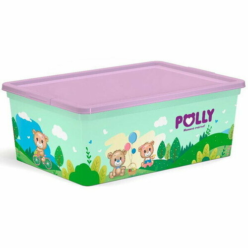 Коробка для хранения игрушек «POLLY» 37*26*14см, 10л коробка полимербыт 10л 37х26х14см пластик