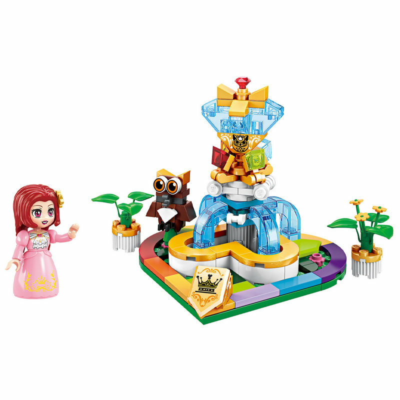 фото Конструктор Qman Принцесса Лея: радужный фонтан 32011-1