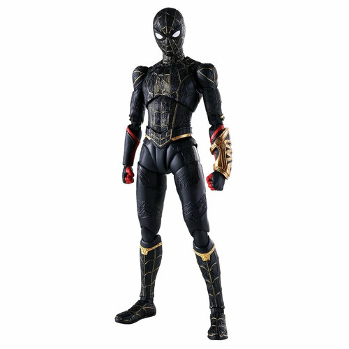 фигурка hot toys spider man no way home spider man 21 см Фигурка S.H. Figuarts Человек Паук Spider-Man ［Black & Gold Suit］(Spider-Man: No Way Home) Special Set 630070