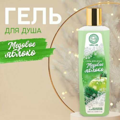 гель для душа l cosmetics juice splash chill out увлажнение 250 мл Гель для душа URAL LAB, увлажнение и ароматерапия, медовое яблоко, 250 мл