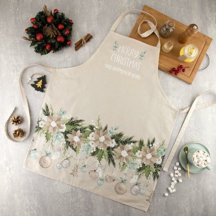 фото Этель Фартук "Этель" Beautiful Сhristmas 60х70см, 100% хл, саржа 190 гр/м2