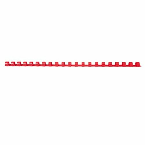 Пружина пластиковая для переплета 10мм (45-65 листов), красный, 100шт РеалИСТ