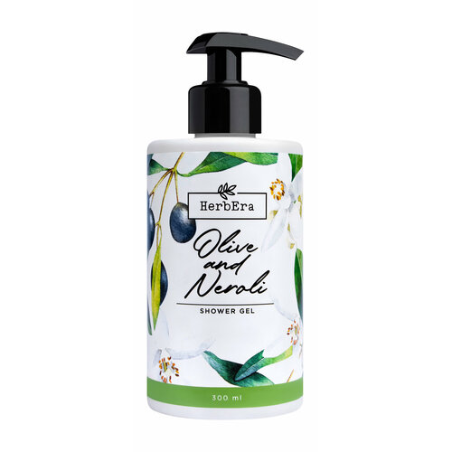 Гель для душа с ароматом оливы и нероли HerbEra Olive and Neroli Shower Gel 300 мл .