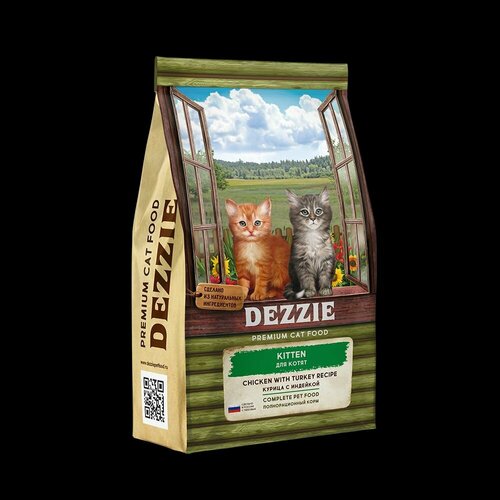 #(У)5659111 DEZZIE Indoor Adult Cat Сухой корм д/взрослых кошек, живущих в помещении, Курица с Говяд